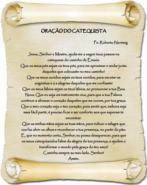 Próximo Domingo, dia 30 de agosto, dia Nacional do catequista. Reze pelos  nossos catequistas! - Paróquia Nossa Senhora da Luz